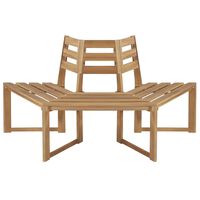 vidaXL Tree Bench Half-hexagonal 160 cm Solid Acacia Wood,  vidaXL Tree Bench Half-hexagonal 160 cm Solid Acacia Wood
