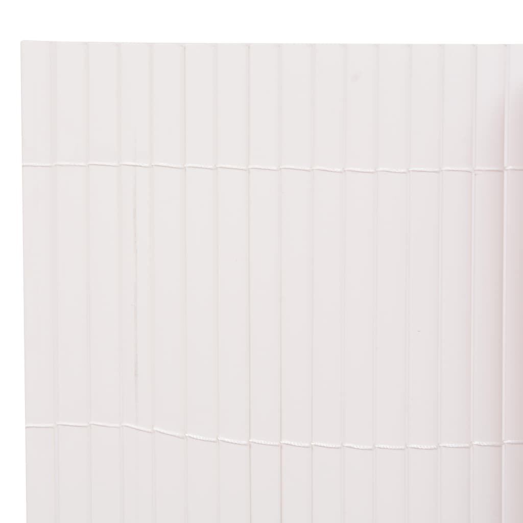 vidaXL Double-Sided Garden Fence 110x500 cm White
