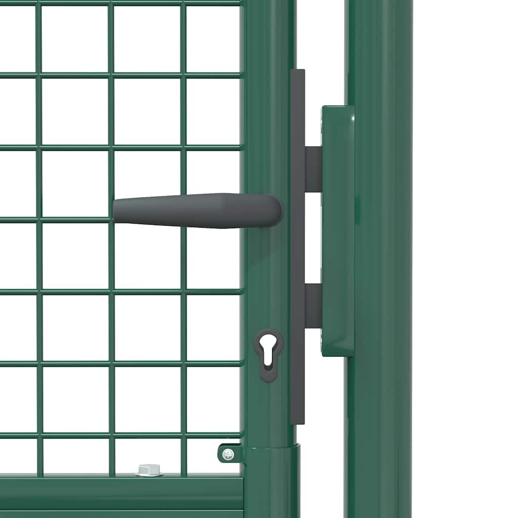 vidaXL Fence Gate Steel 100x75 cm Green