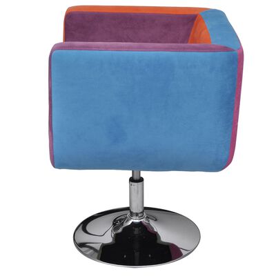 vidaXL Cube Armchair with Patchwork Design Fabric,  vidaXL Cube Armchair with Patchwork Design Fabric