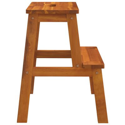 vidaXL 2 Step Stool 40x38x50 cm Solid Wood Acacia,  vidaXL 2 Step Stool 40x38x50 cm Solid Wood Acacia