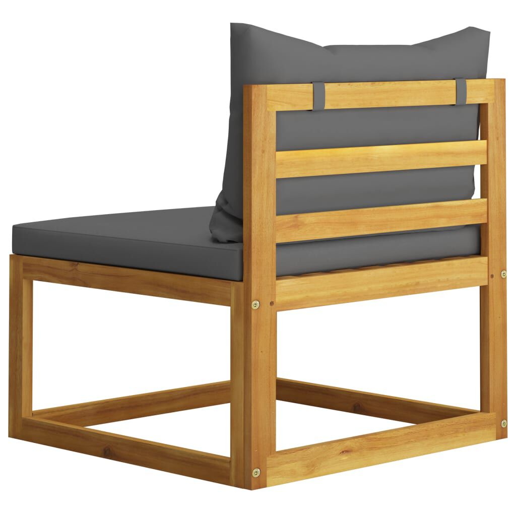 vidaXL 3 Piece Garden Lounge Set with Cushions Solid Acacia Wood