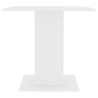 vidaXL Dining Table White 80x80x75 cm Engineered Wood, white vidaXL Dining Table White 80x80x75 cm Engineered Wood