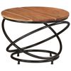 vidaXL Coffee Table Ø 55x40 cm Solid Wood Acacia