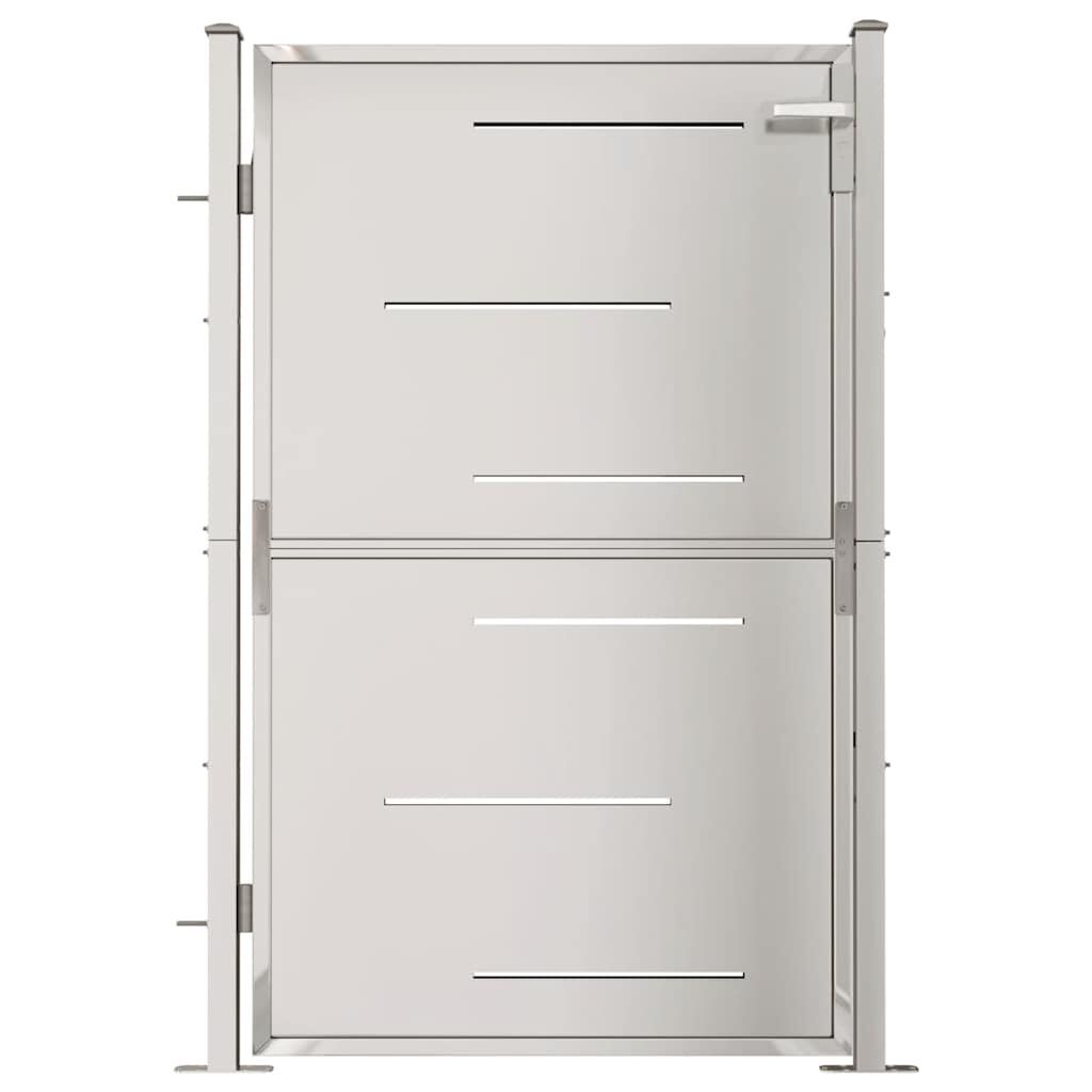 vidaXL Garden Gate 100x145 cm Stainless Steel