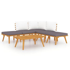 vidaXL 6 Piece Garden Lounge Set Solid Acacia Wood
