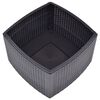 vidaXL Side Table Mocha 54x54x36.5 cm Plastic