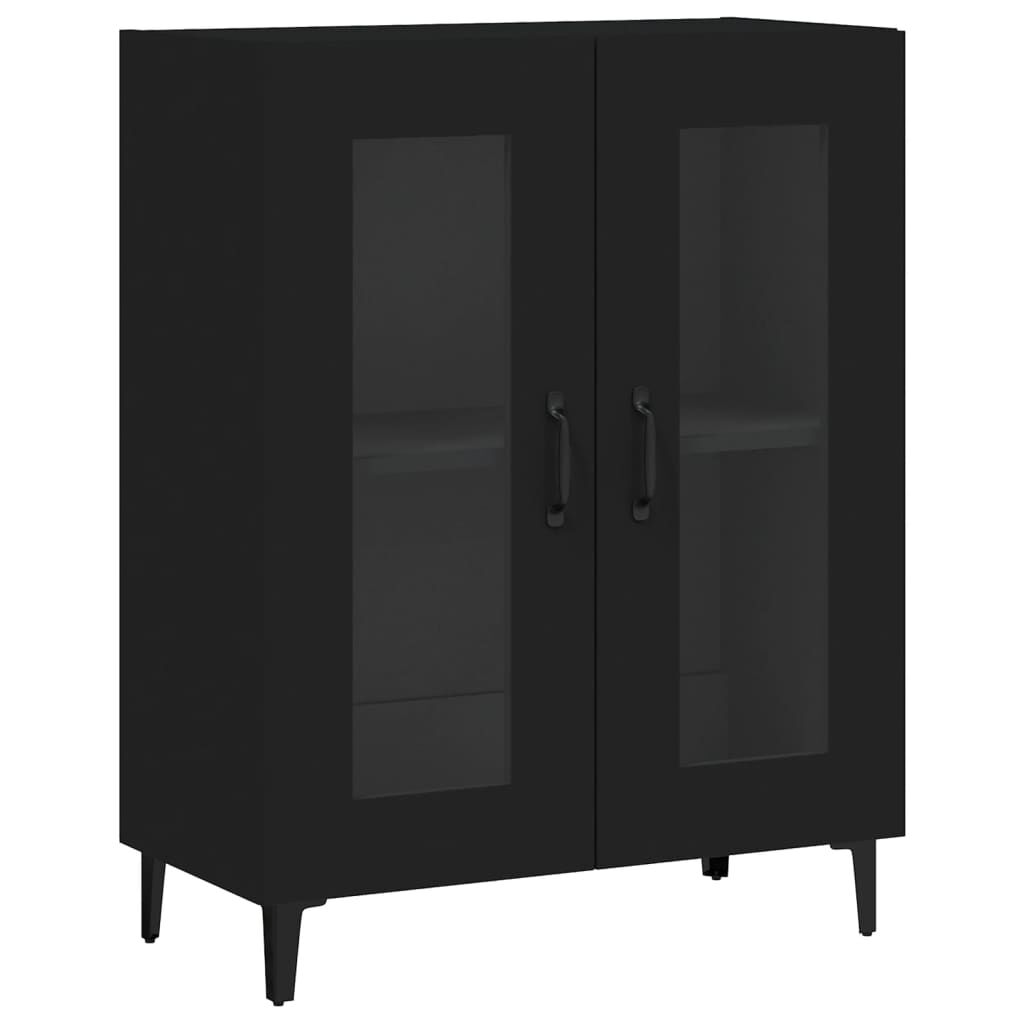 vidaXL Sideboard Black 69.5x34x90 cm Engineered Wood