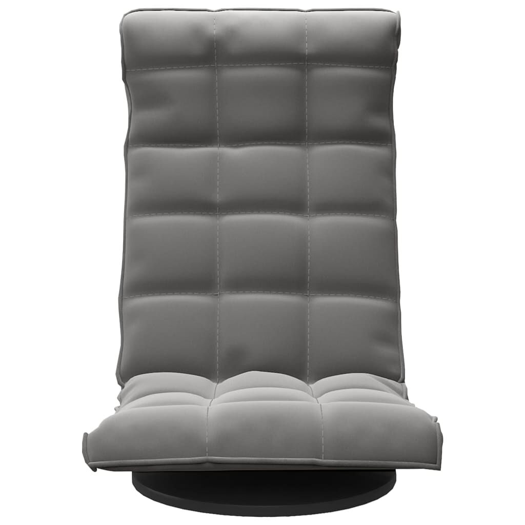 vidaXL Swivel Floor Chair Dark Grey Velvet