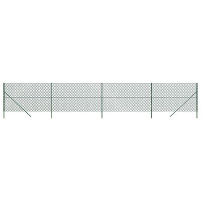 vidaXL Chain Link Fence Green 1.8x10 m, green vidaXL Chain Link Fence Green 1.8x10 m