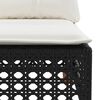 vidaXL 10 Piece Garden Sofa Set with Cushions Black Poly Rattan