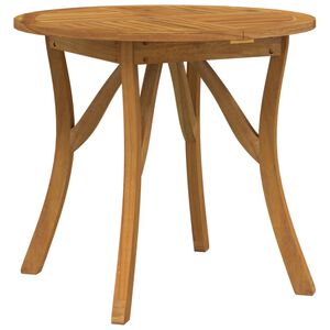 vidaXL Garden Table Ø 85 cm Solid Wood Acacia