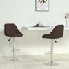 vidaXL Bar Stools 2 pcs Brown Faux Leather