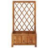 vidaXL Garden Raised Bed with Trellis Solid Acacia Wood