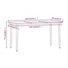 vidaXL 5 Piece Garden Dining Set with Cushions Brown