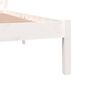 vidaXL Bed Frame without Mattress 180x200cm White Super King Size