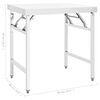 vidaXL Kitchen Folding Work Table 85x60x80 cm Stainless Steel