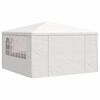 vidaXL Professional Party Tent with Side Walls 4x4 m White 90 g/m?