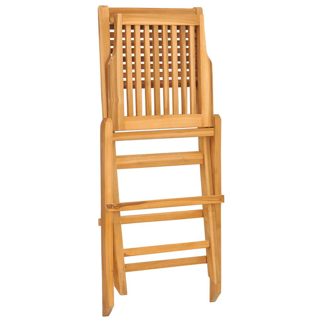 vidaXL Folding Garden Chairs 2 pcs 47x62x90 cm Solid Wood Teak