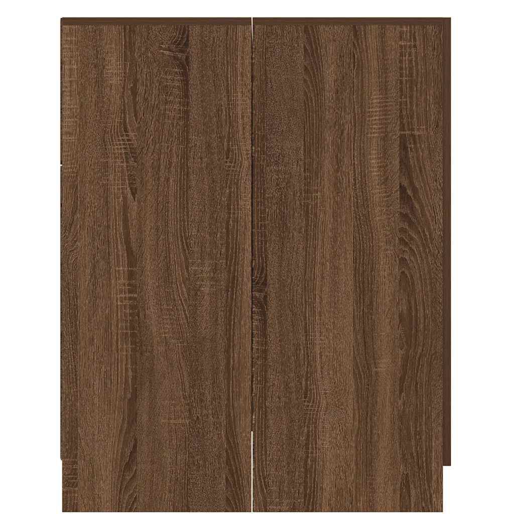 vidaXL Washing Machine Cabinet Brown Oak 71x71.5x91.5 cm