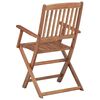vidaXL Folding Outdoor Chairs 8 pcs Solid Acacia Wood