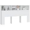 vidaXL Headboard Cabinet White 180x19x103.5 cm