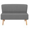 vidaXL Sofa Fabric 117x55.5x77 cm Light Grey