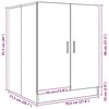 vidaXL Washing Machine Cabinet Brown Oak 71x71.5x91.5 cm