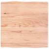 vidaXL Table Top Light Brown 60x60x(2-4) cm Treated Solid Wood Live Edge