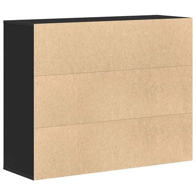 vidaXL Sideboard Black 88x30x70 cm Engineered Wood, black vidaXL Sideboard Black 88x30x70 cm Engineered Wood