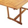 vidaXL 5 Piece Garden Dining Set Solid Wood Acacia and Textilene