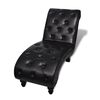 vidaXL Chaise Longue Brown Faux Leather