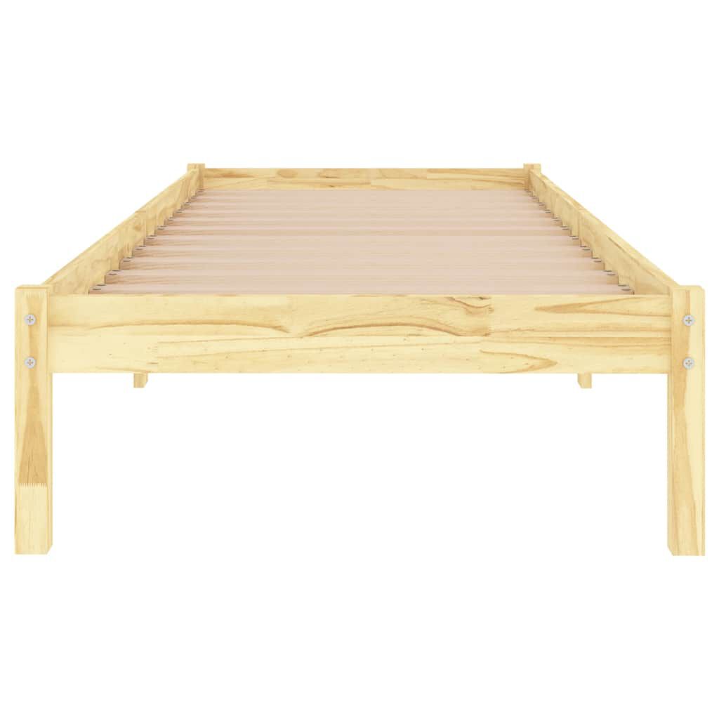 vidaXL Bed Frame without Mattress Solid Wood Small Single