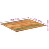 vidaXL Rectangular Table Top 70x80 cm 25-27 mm Solid Reclaimed Wood