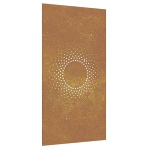 vidaXL Garden Wall Decoration 105x55 cm Corten Steel Sun Design