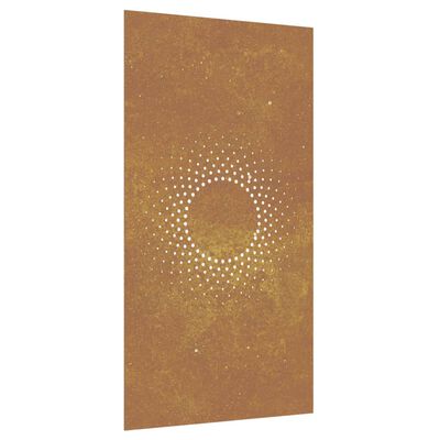 vidaXL Garden Wall Decoration 105x55 cm Corten Steel Sun Design,  vidaXL Garden Wall Decoration 105x55 cm Corten Steel Sun Design