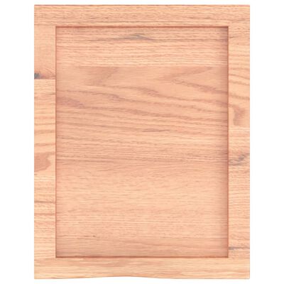 vidaXL Bathroom Countertop Light Brown 40x50x(2-4) cm Treated Solid Wood, light brown vidaXL Bathroom Countertop Light Brown 40x50x(2-4) cm Treated Solid Wood
