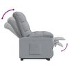 vidaXL Recliner Chair Light Grey Fabric