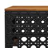 vidaXL 10 Piece Garden Sofa Set with Cushions Black Poly Rattan