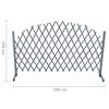 vidaXL Trellis Fence Solid Firwood 1.8x1 m Grey