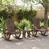 vidaXL 3 Piece Garden Lounge Set Solid Wood Fir