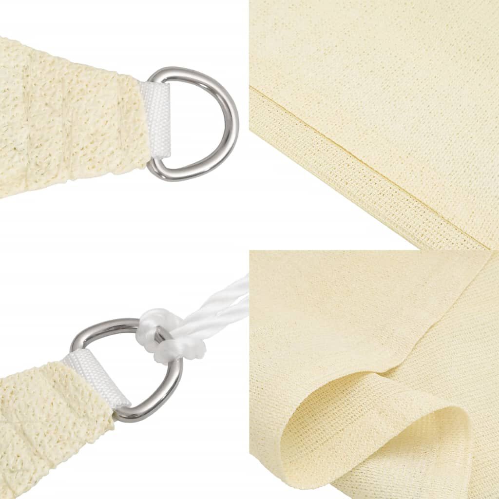 vidaXL Sunshade Sail HDPE Rectangular 4x6 m Cream