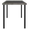 vidaXL 7 Piece Garden Dining Set Poly Rattan Grey