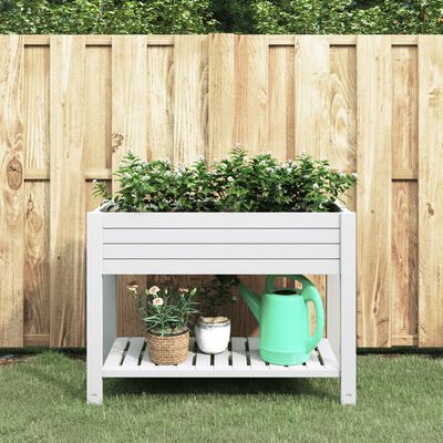 vidaXL Garden Raised Bed White 110x45x79 cm Polypropylene, white vidaXL Garden Raised Bed White 110x45x79 cm Polypropylene