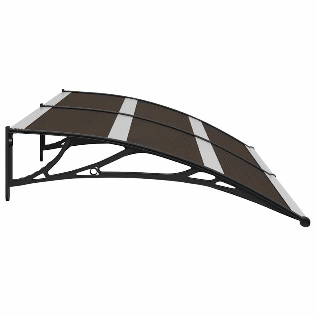 vidaXL Door Canopy Black 200x75 cm PC
