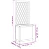 vidaXL Planter with Trellis 55x29.5x132 cm Solid Wood Acacia