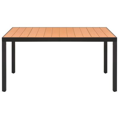 vidaXL 7 Piece Garden Dining Set Black and Brown,  vidaXL 7 Piece Garden Dining Set Black and Brown