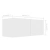 vidaXL 4 Piece TV Cabinet Set White Engineered Wood