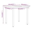 vidaXL 3 Piece Garden Dining Set with Cushions Black