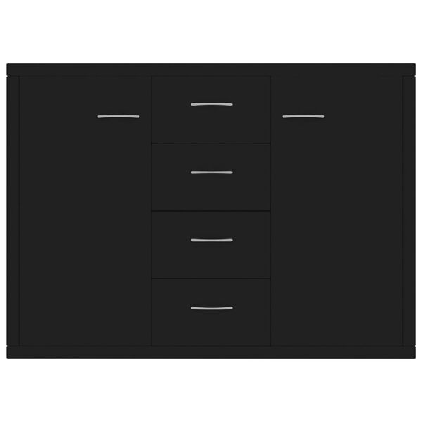 vidaXL Sideboard Black 88x30x65 cm Engineered Wood